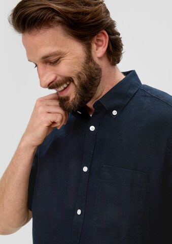 s.Oliver Regular fit Button Up Shirt in Blue