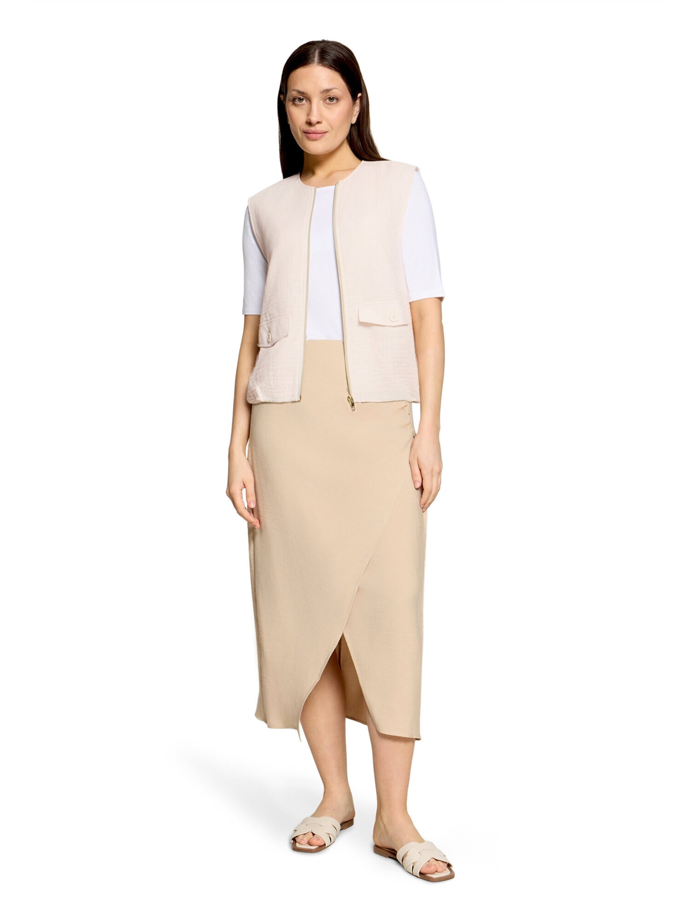 Cartoon Bodywarmer in Beige