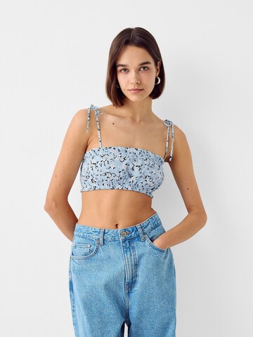 Bershka Top - Modrá: predná strana