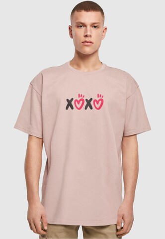 Merchcode Shirt ' Valentines Day - XOXO' in Pink: predná strana