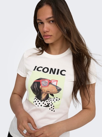 Maglietta 'ONLVIBE' di ONLY in bianco