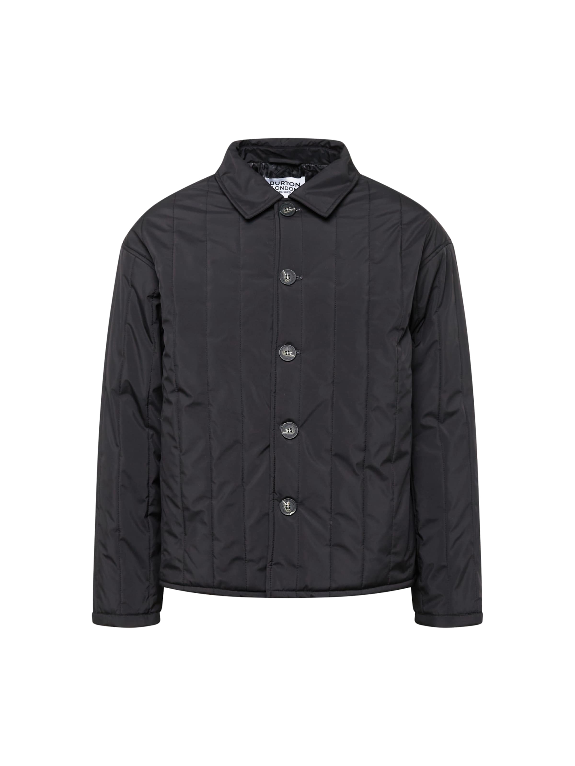 BURTON MENSWEAR LONDON Between-season jacket in Black: front