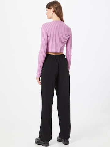 modström Wide leg Trousers 'Perry' in Black