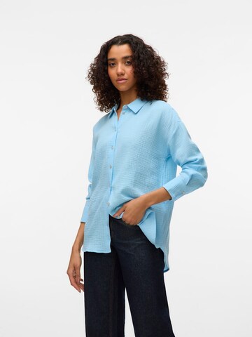 VERO MODA Blouse 'VMNatali Nia' in Blue: front