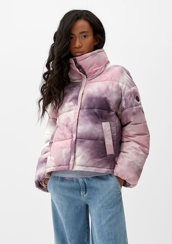 QS Between-Season Jacket in Purple: front