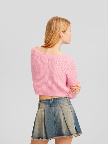 Pull-over Bershka en rose