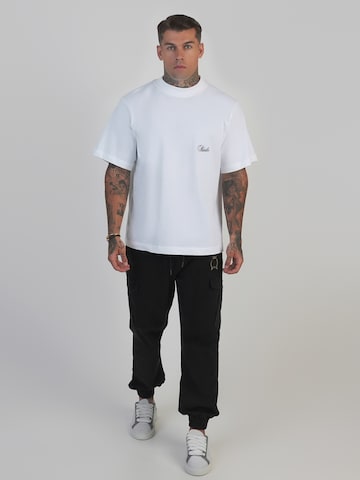 Effilé Pantalon cargo SikSilk en noir