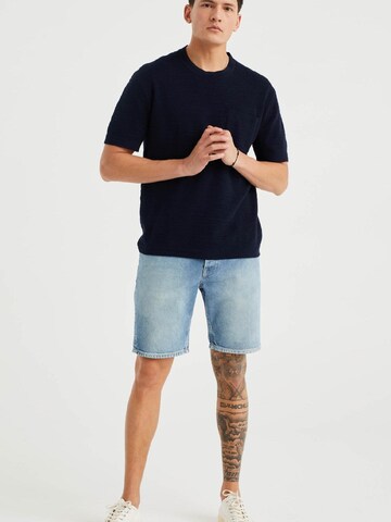 WE Fashion Loosefit Shorts in Blau