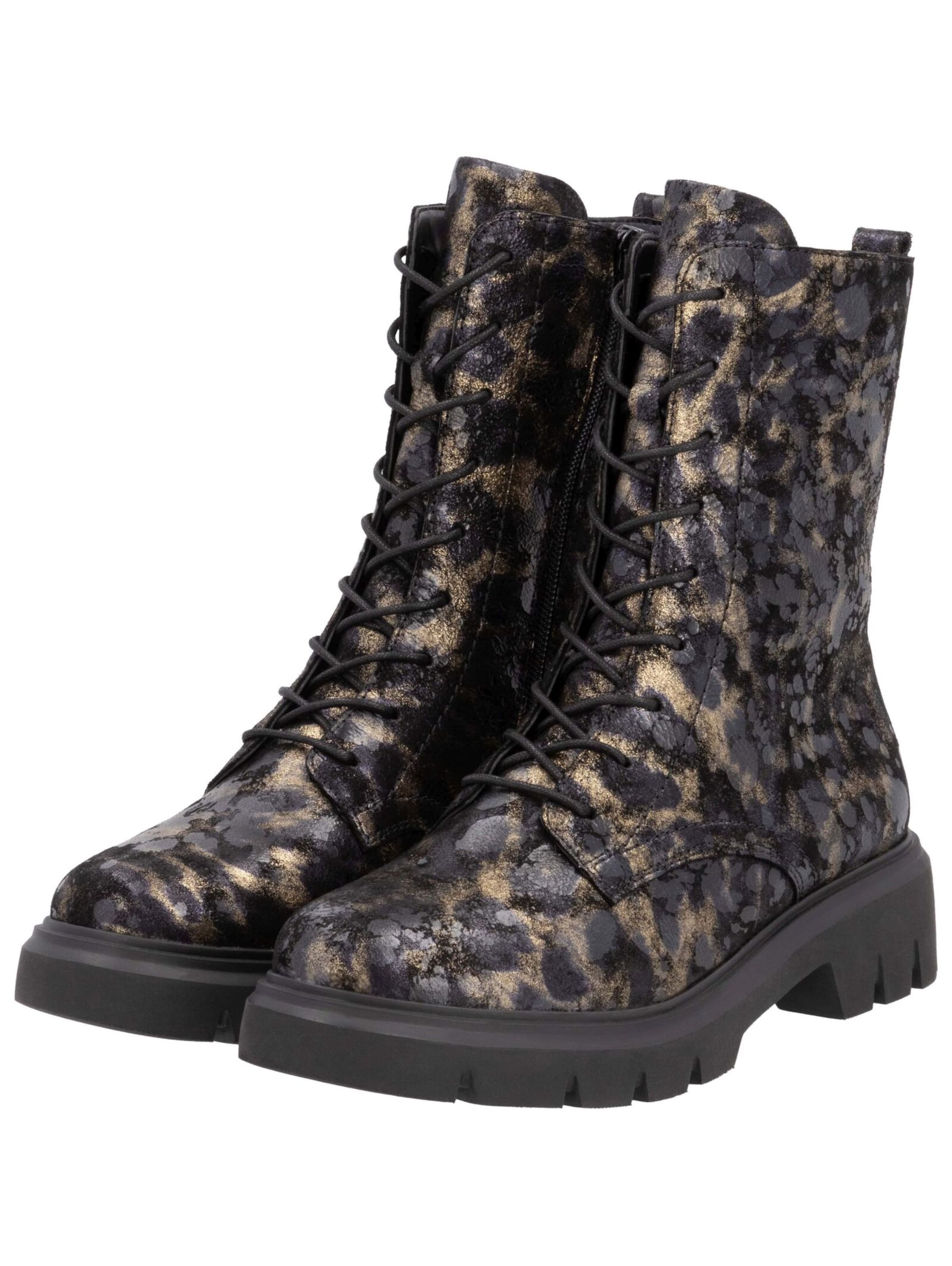 REMONTE Schnürstiefelette in Schwarz