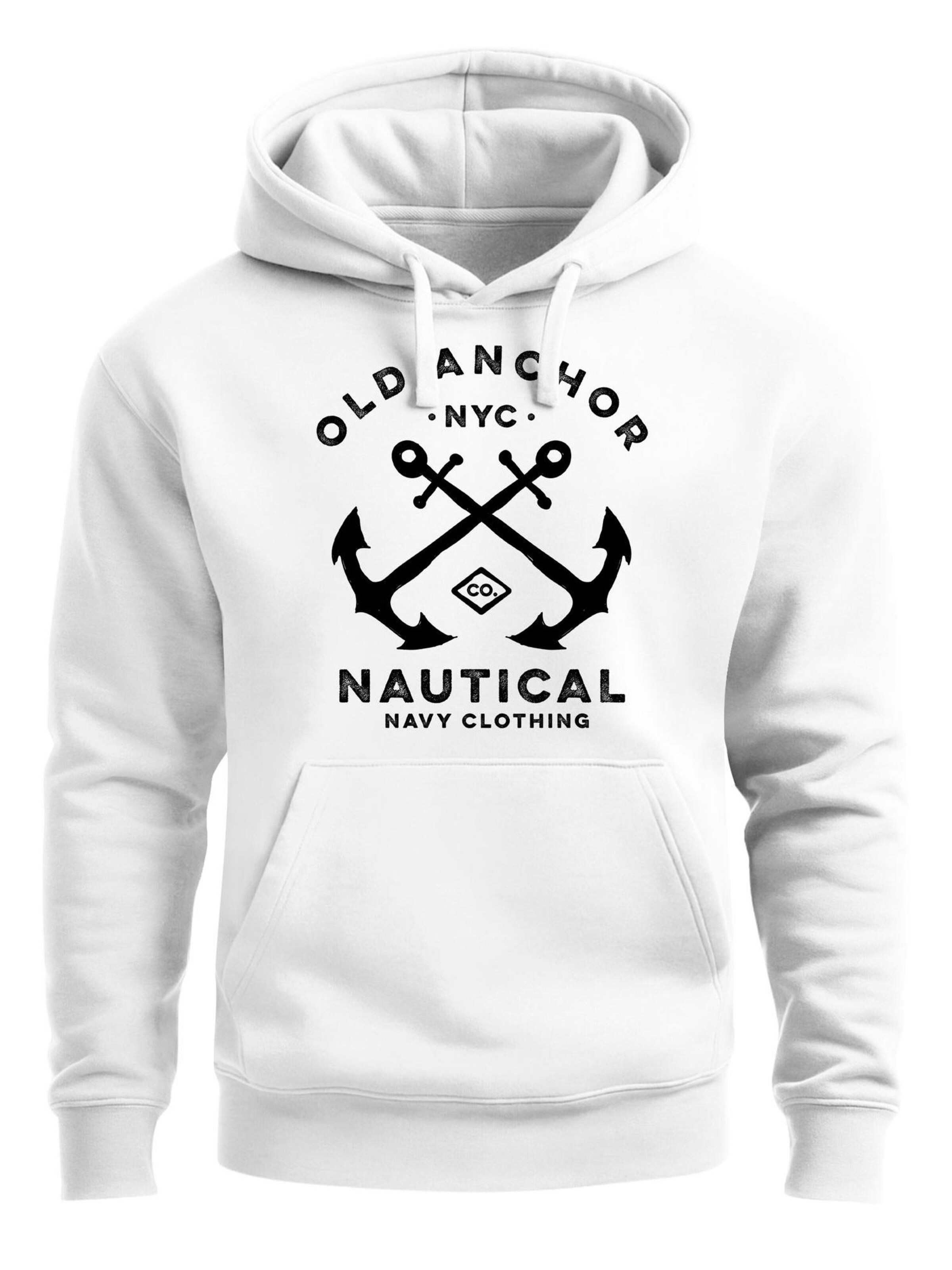 Neverless Sweatshirt 'Old Anchor' in White: front