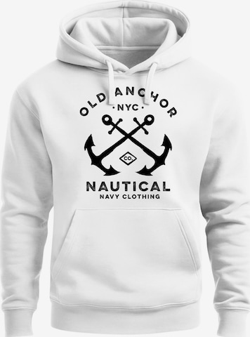 Neverless Sweatshirt 'Old Anchor' in White: front