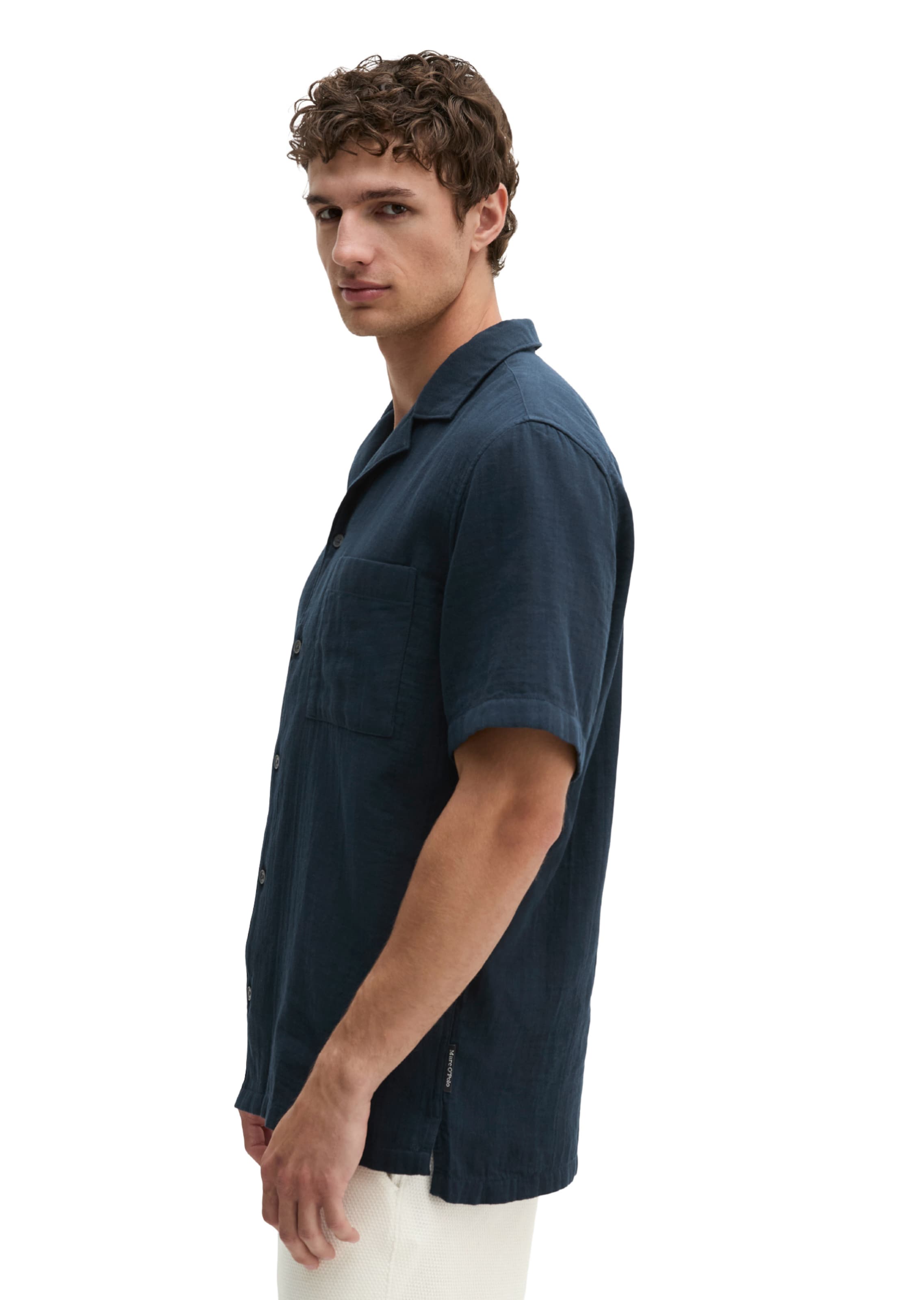 Marc O'Polo Comfort fit Overhemd in Blauw