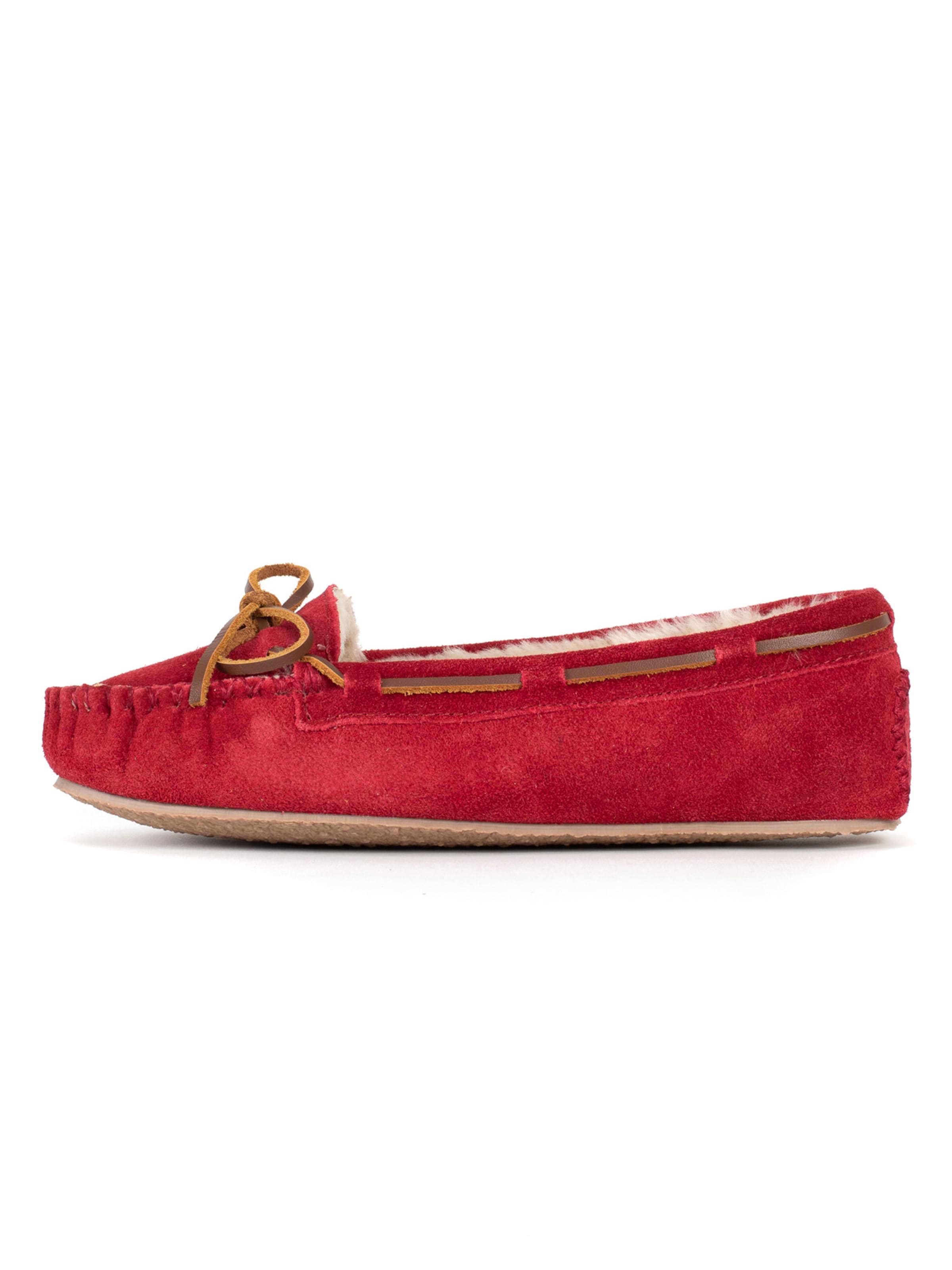 Minnetonka Slipper 'Cally' in Red: front