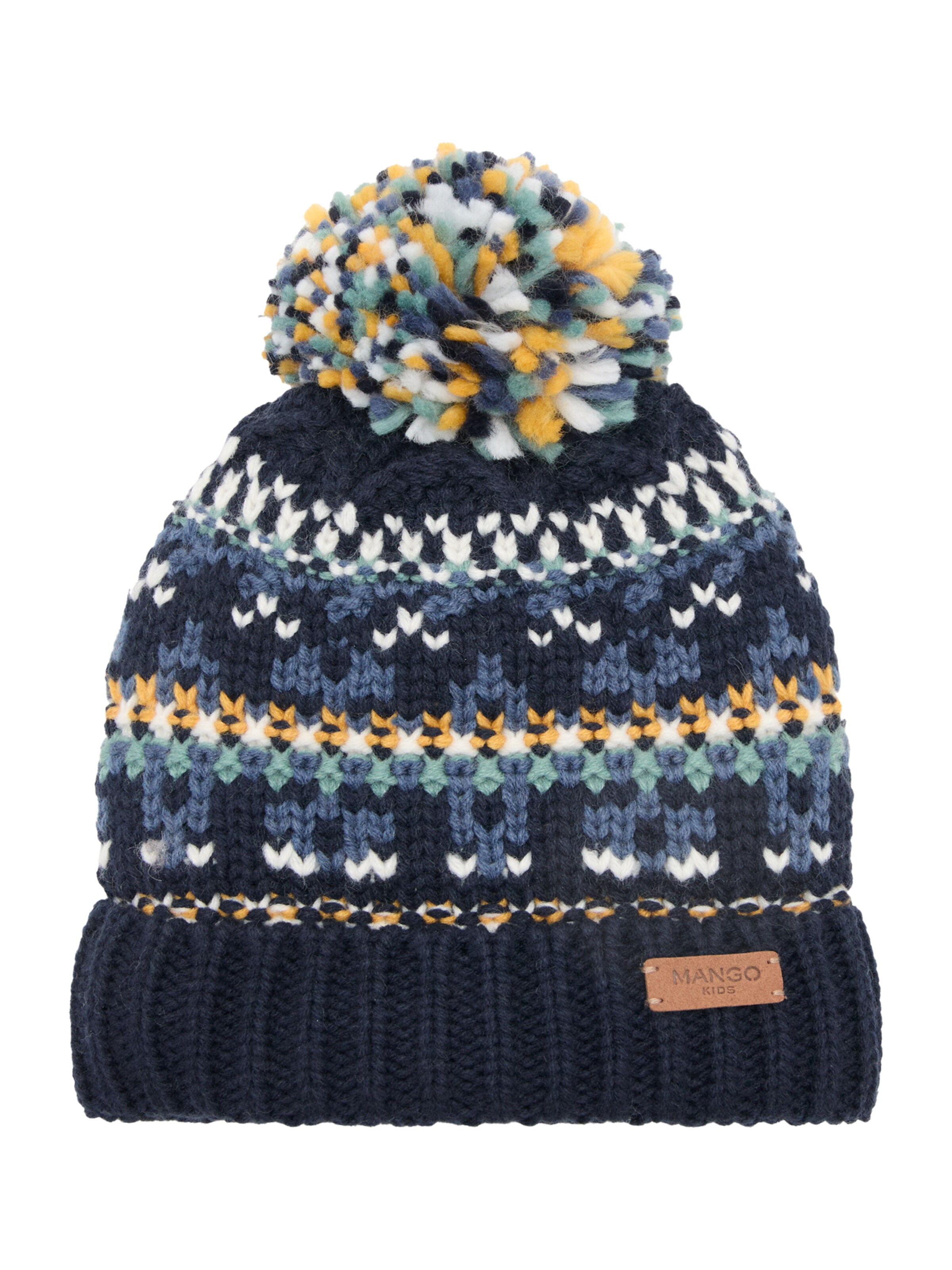 Căciulă de la MANGO KIDS pe albastru: față