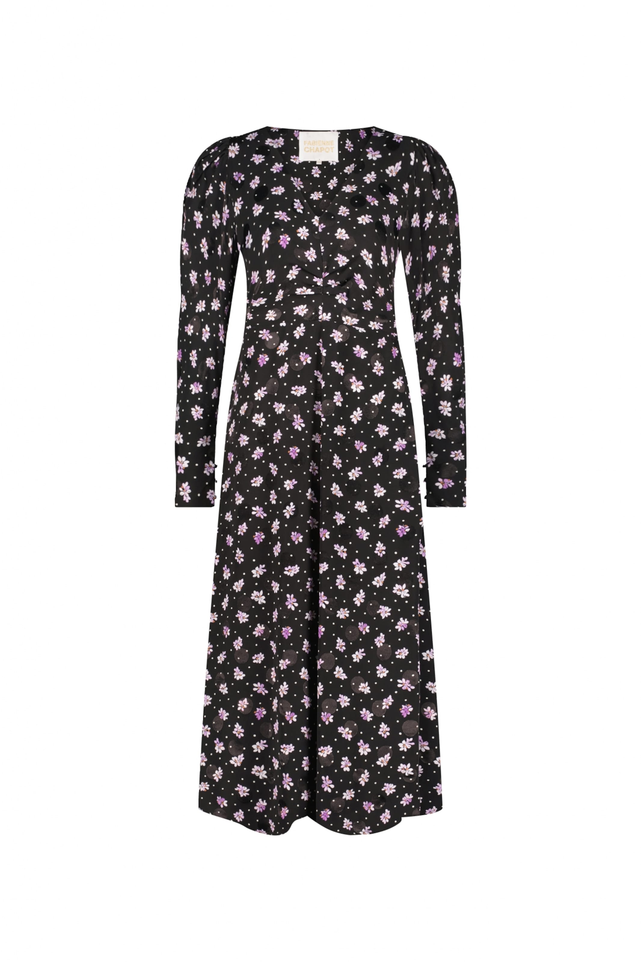 Fabienne Chapot Jurk in Zwart: voorkant