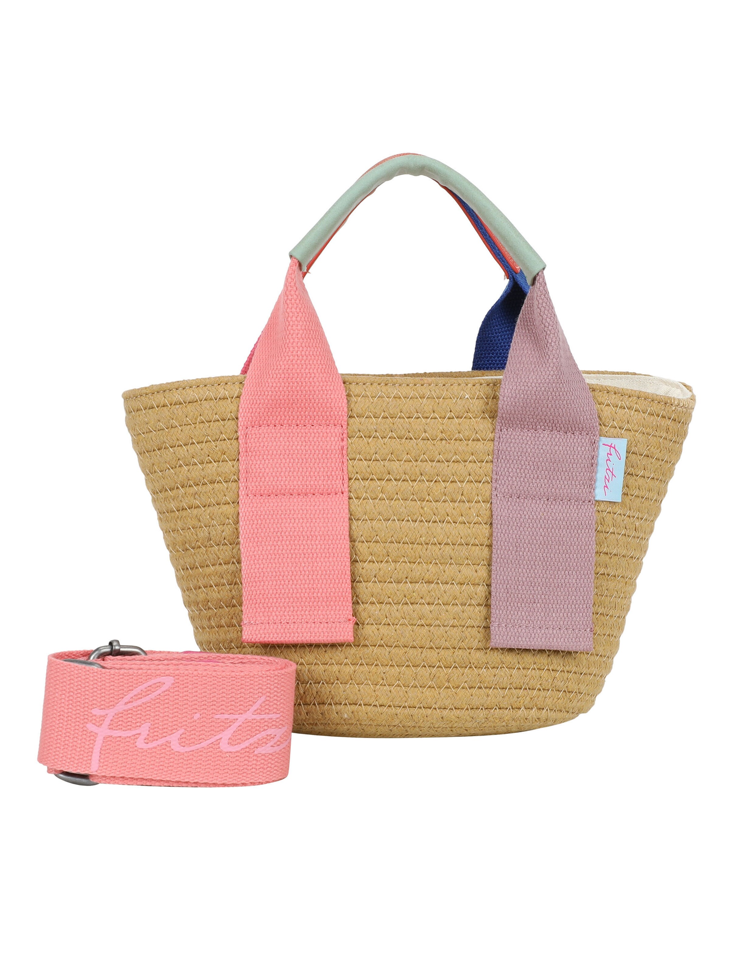 Fritzi aus Preußen Tasche 'Happy Summer' in Beige: Vorderseite
