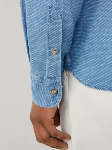 Hackett London Regular Fit Hemd in Blau