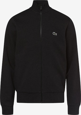 LACOSTE Sweatvest in Zwart: voorkant