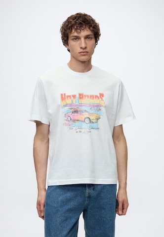 JACK & JONES Shirt 'JORRETRO ACTION MOVIE' in Wit: voorkant
