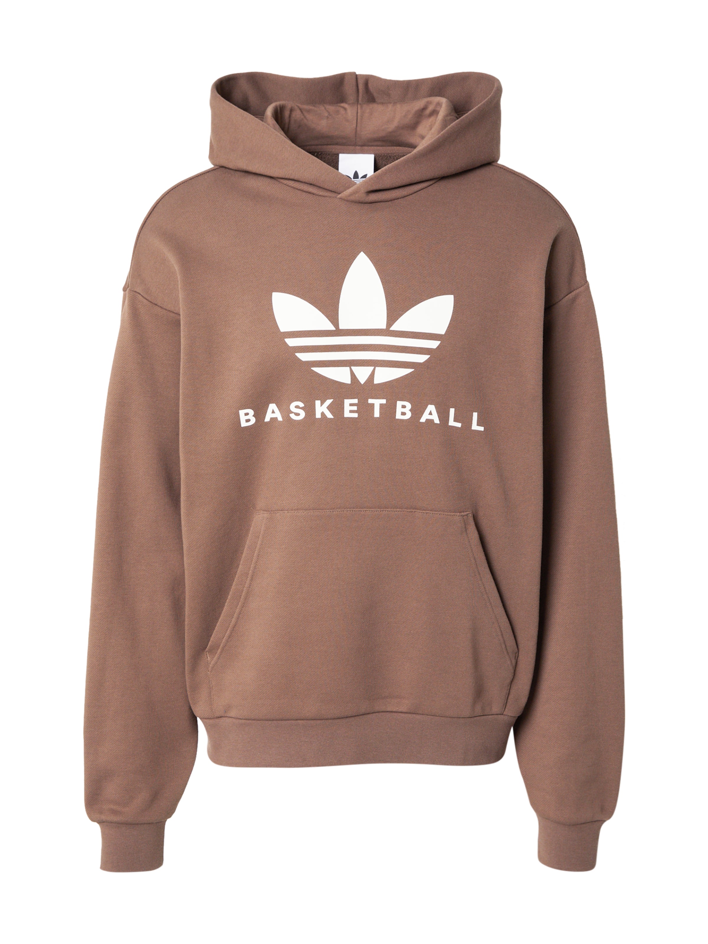 Bluză de molton de la ADIDAS ORIGINALS pe maro: față