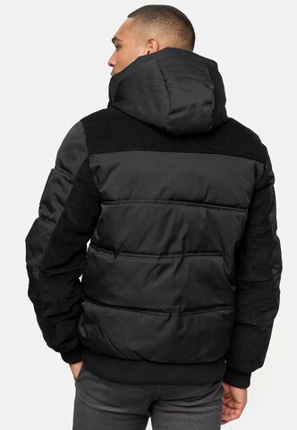 INDICODE JEANS Winter Jacket 'INJakobe' in Black