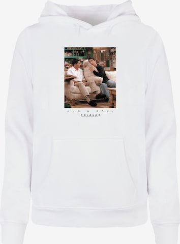 ABSOLUTE CULT Sweatshirt 'Friends - Hug And Roll' in White: front