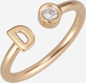 Singularu Ring 'Custom Letter' in Goud: voorkant