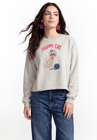 MYMO Sweatshirt in Grau: Vorderseite