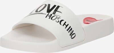 Saboți Love Moschino pe negru / alb, Vizualizare produs