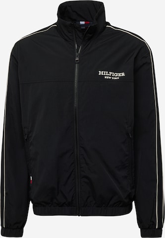 TOMMY HILFIGER - Chaqueta de entretiempo en negro: frente