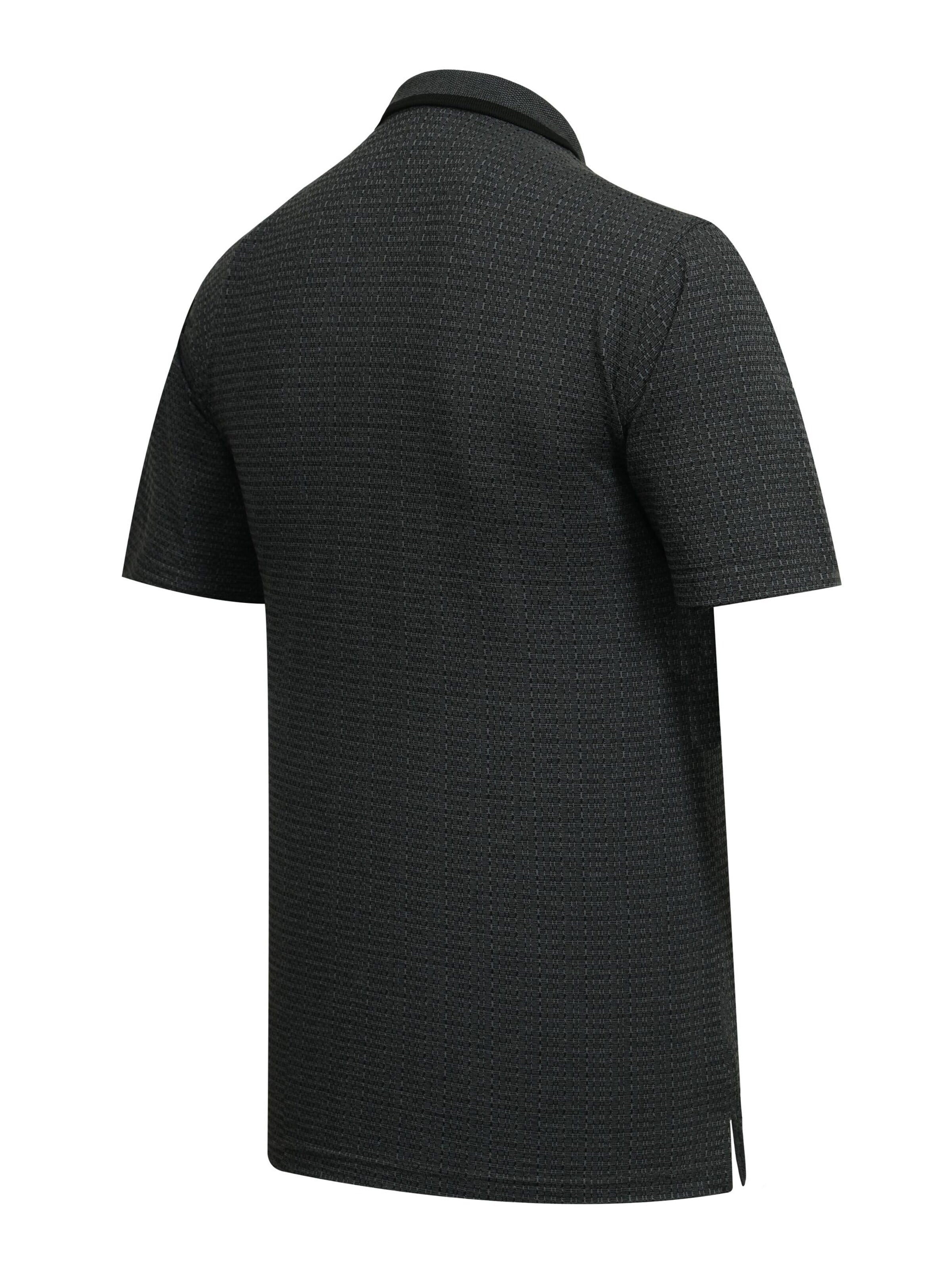 Cizgi Triko Shirt‌‌ in Schwarz