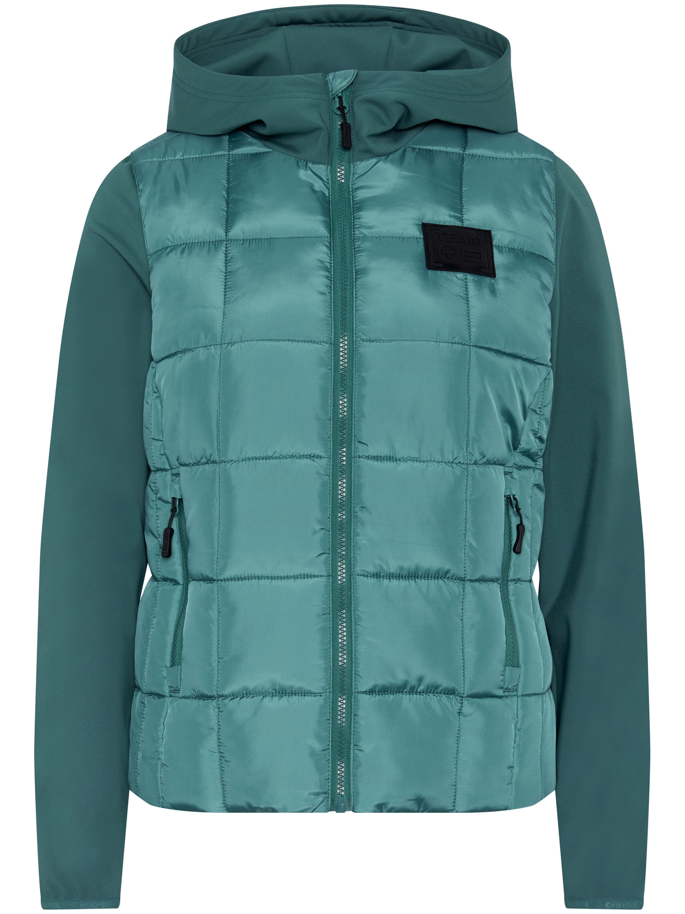 CHIEMSEE Jacke ' im Materialmix ' in Blau: Vorderseite