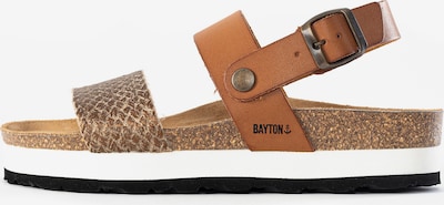 Bayton Sandales 'Almeria' en camel / or, Vue avec produit