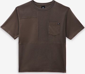 T-Shirt VANS en marron : devant