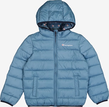 Champion Authentic Athletic Apparel Winter Jacket in Blue: front