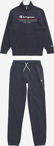 Champion Authentic Athletic Apparel Sweatsuit in Blue: front