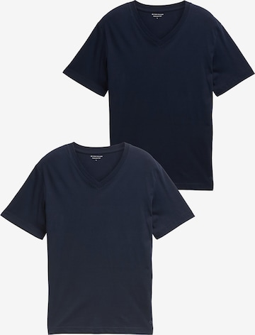 T-Shirt TOM TAILOR en bleu : devant