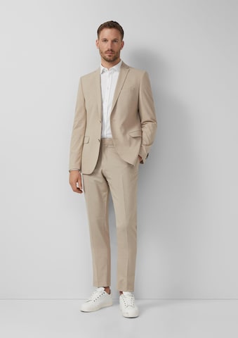 Slim fit Giacca da completo di s.Oliver in beige