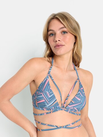 LSCN by LASCANA Triangel Bikinitop 'Lisa' in Blauw: voorkant