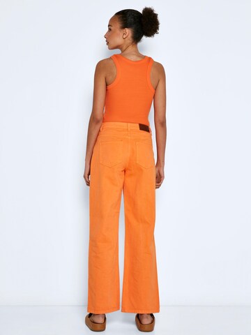 Noisy may Wide Leg Jeans 'Amanda' in Orange