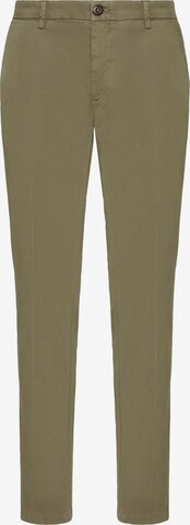 Boggi Milano Regular Pleated Pants in Green: front