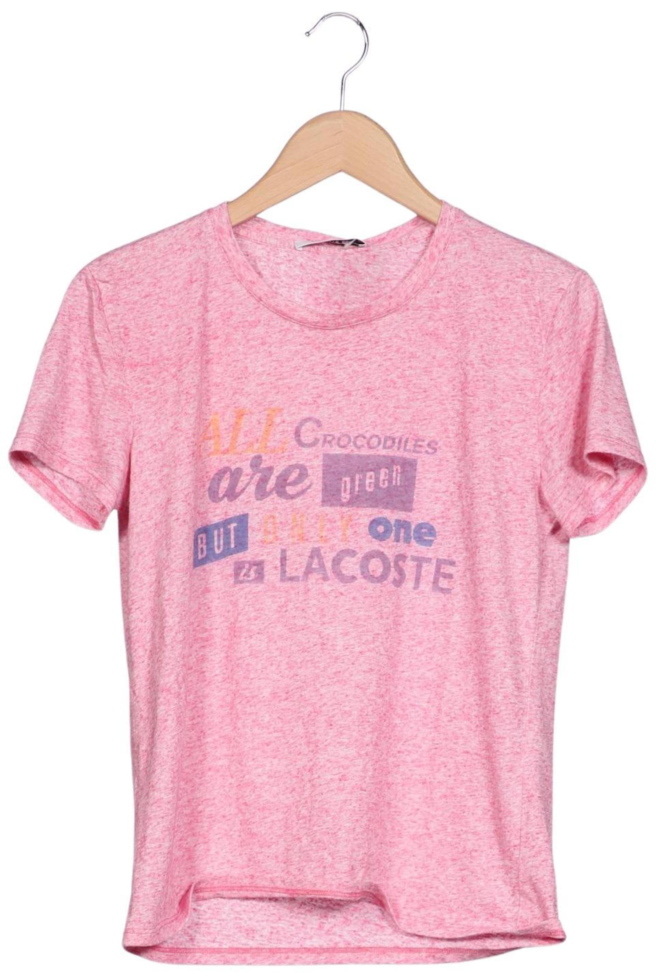 LACOSTE T-Shirt M in Pink: Vorderseite