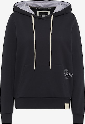 SOMWR Sweater 'PEAK SOMWR HOODIE' in Black: front