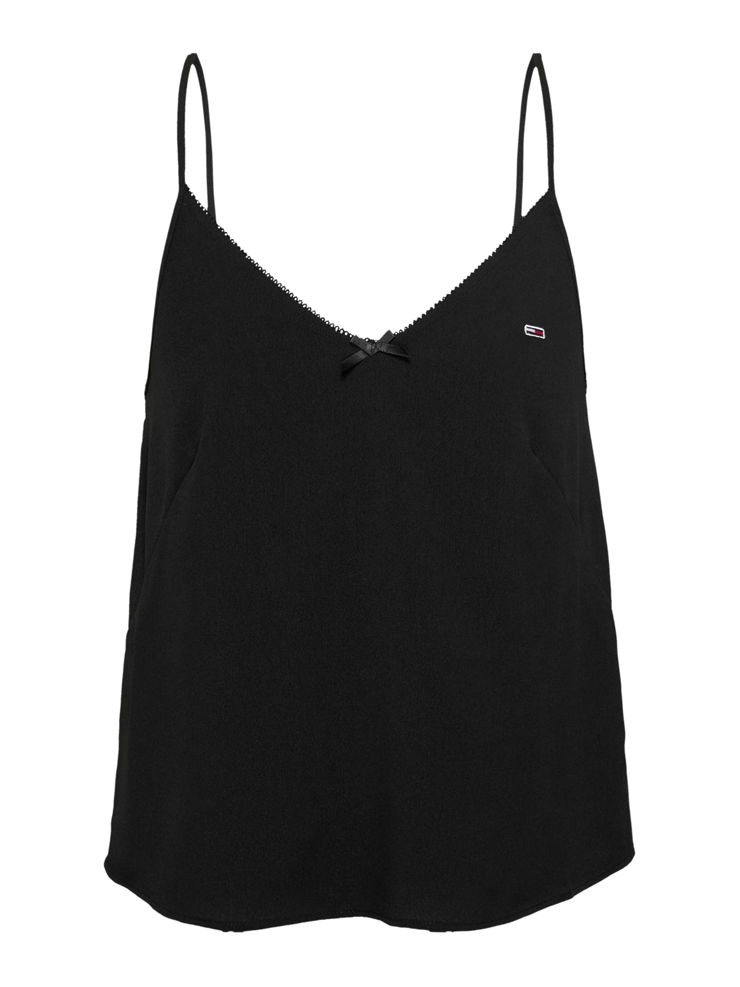 Top di Tommy Jeans in nero: frontale