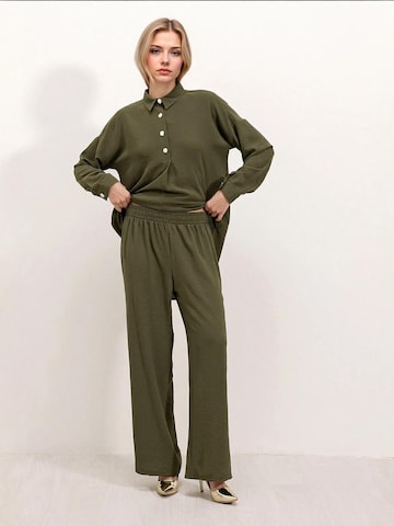 Bigdart - Calças de fato em verde