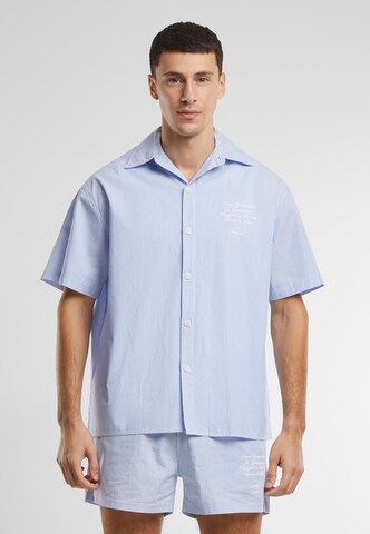 Another Cotton Lab Short Pajamas in Blue: front