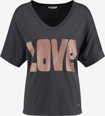 Key Largo Shirt 'WT LONELY' in Grey: front