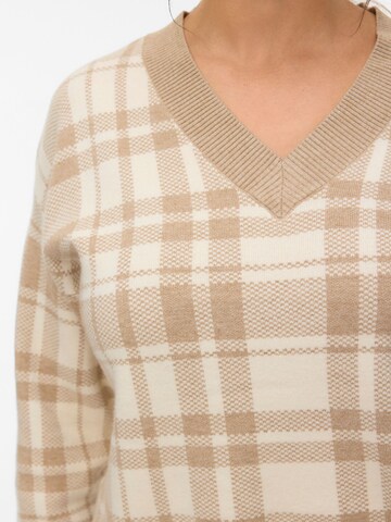 Vero Moda Curve Pullover 'VMCGOLD' in Silber