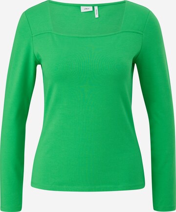 T-shirt s.Oliver BLACK LABEL en vert : devant