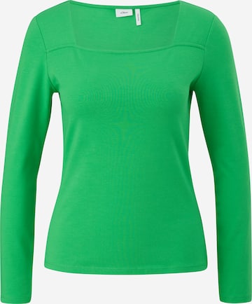 T-shirt s.Oliver BLACK LABEL en vert : devant